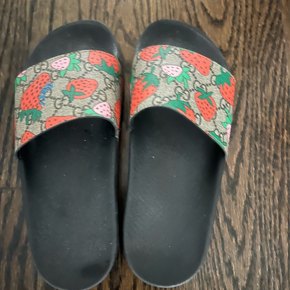 Gucci Strawberry Slides